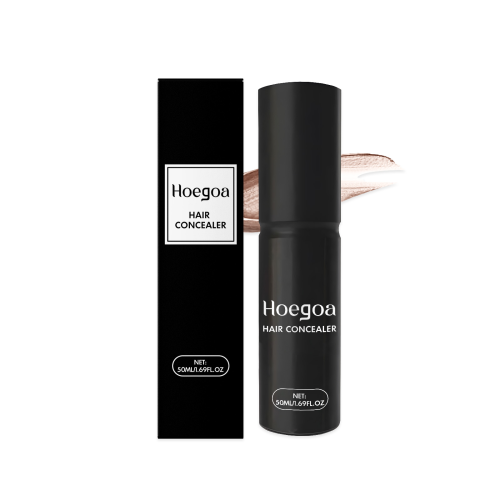Hoegoa 浅棕色防水遮发膏 一次性补色笔带梳子美发膏临时美发工具